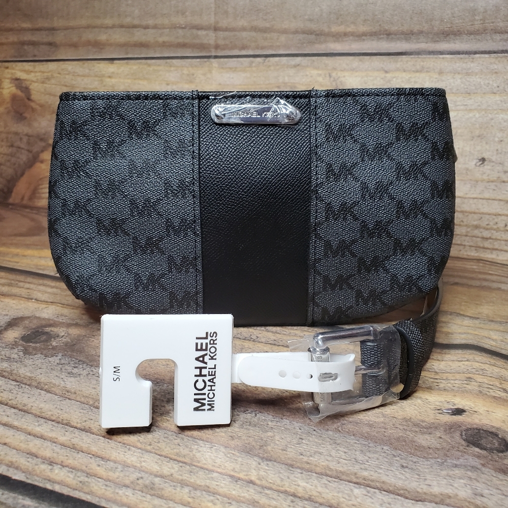 Michael Kors Black Logo Belt Bag 556137